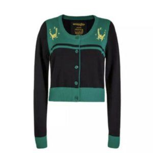 Marvel Avengers Loki sweater cardigan NEW NIP